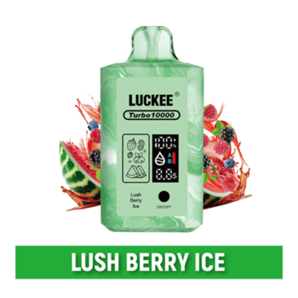 Luckee Turbo 10000 Lush Berry Ice Disposable Vape – 10,000 Puffs | 5% Nicotine