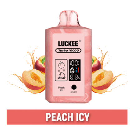 Luckee Turbo 10000 Peachy Ice Disposable Vape – 10,000 Puffs | 5% Nicotine
