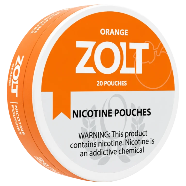 Zolt Orange nicotine pouches tin