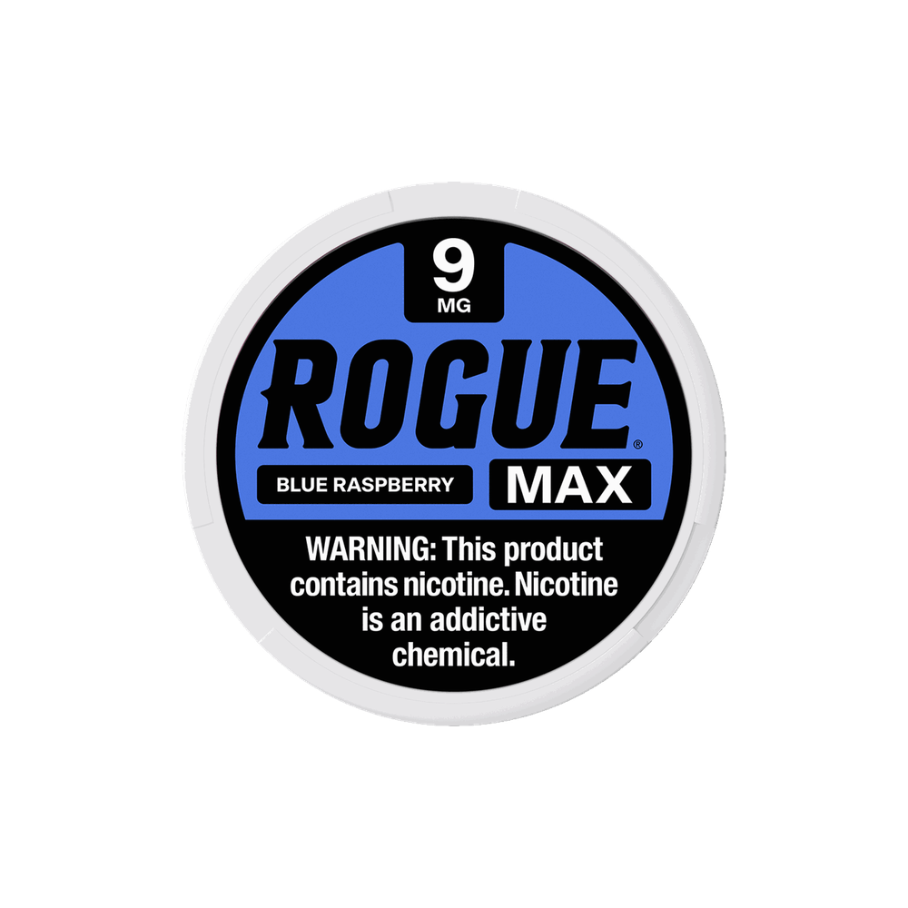 Rogue-Max-Blue-Raspberry-9mg Blue Raspberry 9mg Rogue Max - Image 1