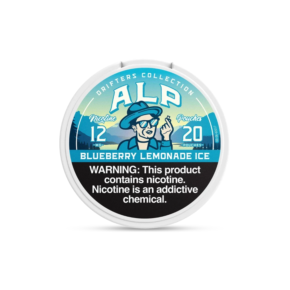 ALP Pouches Blueberry Lemonade Ice 12mg ALP Pouches Blueberry Lemonade Ice 12mg nicotine pouches tin – Drifters Collection