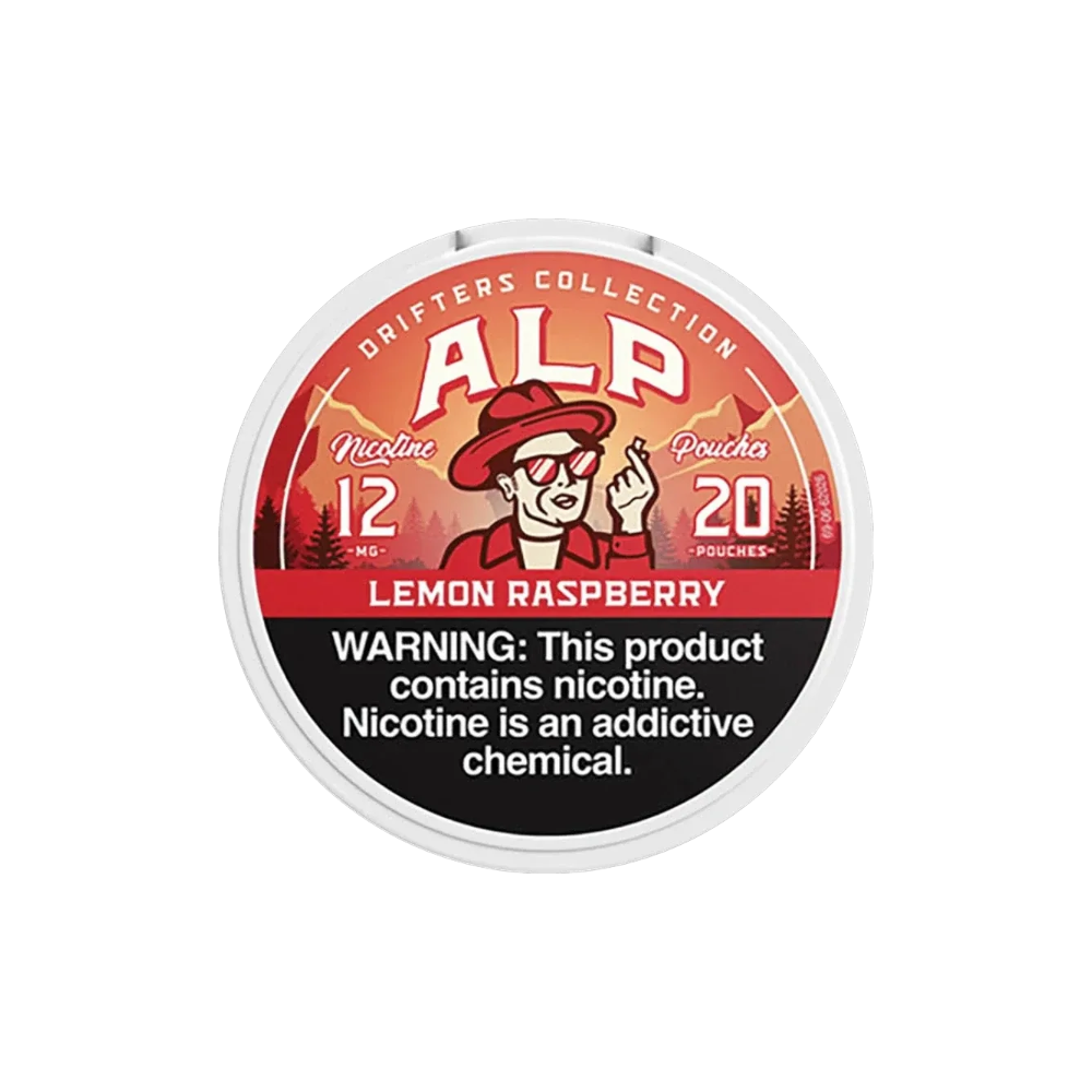 ALP Pouches Lemon Raspberry 12mg ALP Pouches Lemon Raspberry 12mg nicotine pouches tin – Drifters Collection