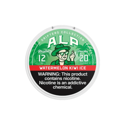 ALP Pouches Watermelon Kiwi Ice 12mg nicotine pouches tin – Drifters Collection