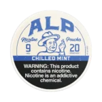ALP Pouches Chilled Mint 9mg nicotine pouches tin