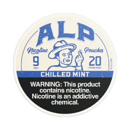 ALP Pouches Chilled Mint 9mg nicotine pouches tin