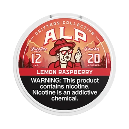 ALP Pouches Lemon Raspberry 12mg nicotine pouches tin
