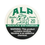 ALP Pouches Mountain Wintergreen 9mg nicotine pouches tin