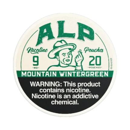 ALP Pouches Mountain Wintergreen 9mg nicotine pouches tin
