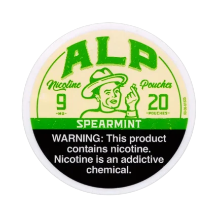 ALP Pouches Spearmint 9mg nicotine pouches tin