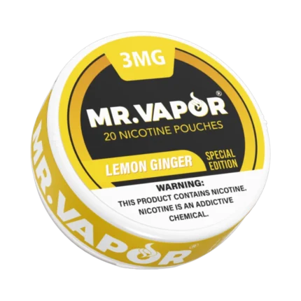 Mr. Vapor Lemon Ginger 6mg nicotine pouches tin