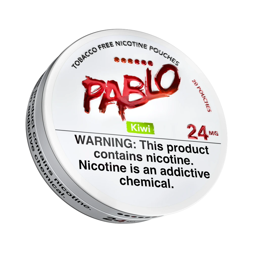 Pablo-Kiwi-24mg-tx PABLO Pouches Kiwi 24mg nicotine pouches tin