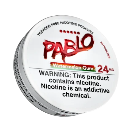 PABLO Pouches Watermelon Gum 24mg nicotine pouches tin