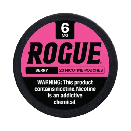 Berry 6mg Rogue nicotine pouches tin