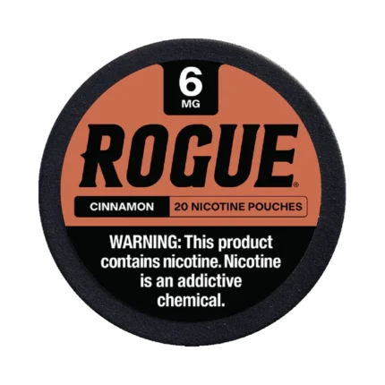 Cinnamon 6mg Rogue nicotine pouches tin