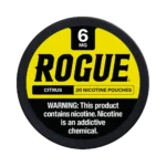 Citrus 6mg Rogue nicotine pouches tin