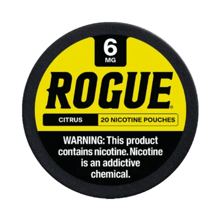 Citrus 6mg Rogue nicotine pouches tin