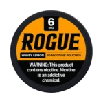 Honey Lemon Rogue 6mg nicotine pouches tin