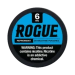 Peppermint 6mg Rogue nicotine pouches tin