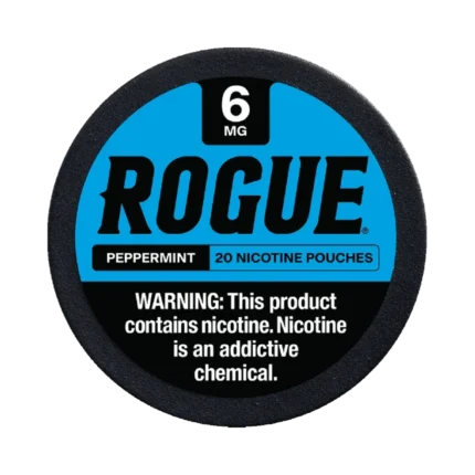 Peppermint 6mg Rogue nicotine pouches tin