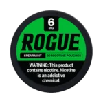 Spearmint 6mg Rogue nicotine pouches tin