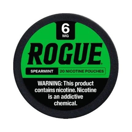 Spearmint 6mg Rogue nicotine pouches tin