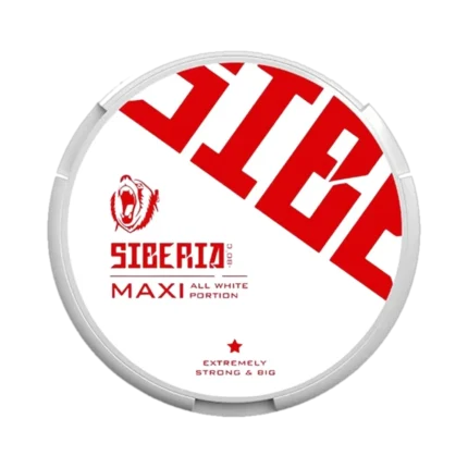 Siberia Maxi -80 All White Portion 49.5mg nicotine pouches tin