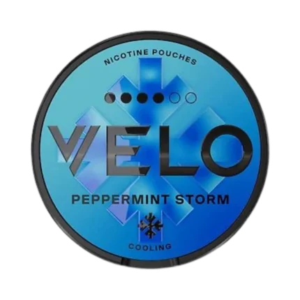 VELO Peppermint Storm 14mg nicotine pouches tin