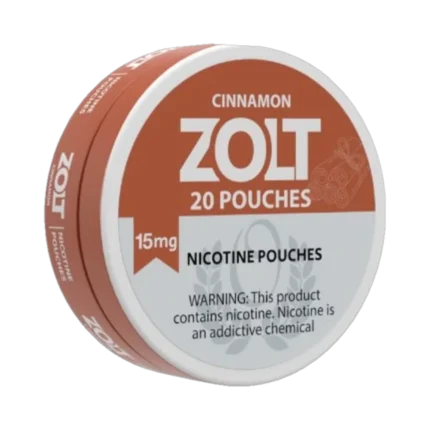 Cinnamon Zolt 15mg nicotine pouches tin