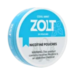 Cool Mint Zolt 15mg nicotine pouches tin