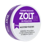 Gummie Buddies Zolt 15mg nicotine pouches tin