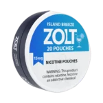 Island Breeze Zolt 15mg nicotine pouches tin