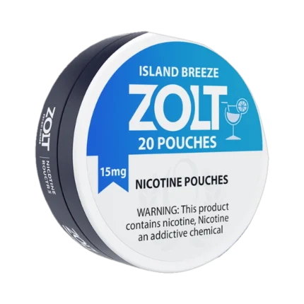 Island Breeze Zolt 15mg nicotine pouches tin