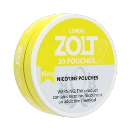 Lemon Zolt 15mg nicotine pouches tin