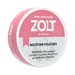 Pink Lemon Zolt 15mg nicotine pouches tin