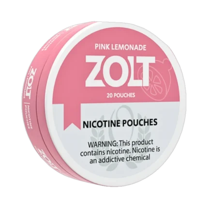 Pink Lemon Zolt 15mg nicotine pouches tin