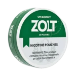 Spearmint Zolt 15mg nicotine pouches tin