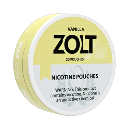 Vanilla Zolt 15mg nicotine pouches tin